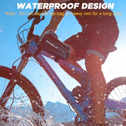 TAIKOUL Bolsa para Bicicleta Impermeable, 2L Bolsa Manillar Bicicleta con Pantalla Táctil Sensible a TPU Bolsa Bicicleta Cuadro Accesorios de Ciclismo para Teléfonos Inteligentes de hasta 7,0'