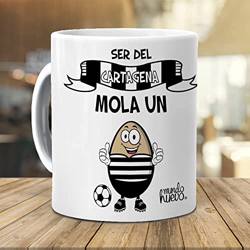 Taza Ser del Cartagena mola un huevo. Cerámica AAA - 350 ml.