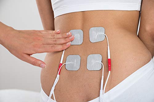 TensCare E-CM5050V - 12 electrodos para Electroestimulador Tens, 50x50 mm