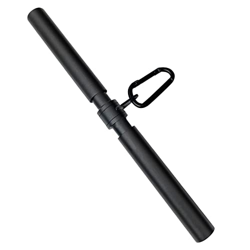 Topfinder Barra Recta Biceps DIY Barra de Tracción Poleas Gimnasio en Casa Musculacion Barra de Dominadas con Asas Blandas y Mosquetón (Barra Triceps Giratoria)