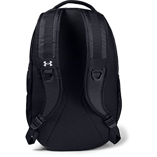 Under Armour Hustle 5., Mochila Para Portátil Unisex Adulto, Negro (Black / Black / Silver), Talla Única