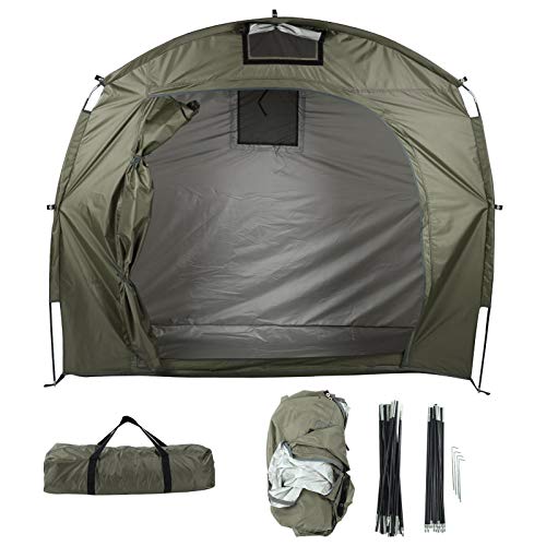 Vbestlife Cobertizo Impermeable para Bicicleta, Tienda de Campaña, Cubierta de Almacenamiento para Jardín, para Patio Trasero, Camping, Senderismo Al Aire Libre (Verde)
