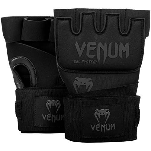Venum Kontact Guantes con Gel, Unisex Adulto, Negro/Negro, Talla Unica
