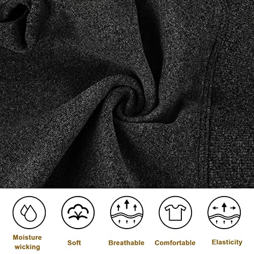 Voqeen Leggings Mujer Leggins Deportivos Push Up Cintura Alta Mallas Deporte Fitness Pantalones de Yoga Elásticos Mayas Deportivas Control de Barriga para Running Training Pilates (Negro,S)