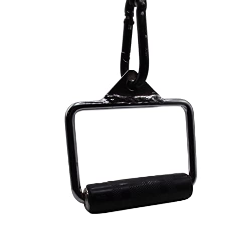 XAGOFIT Agarre para el Gimnasio | Anilla D de Alta Resistencia & Acero | Antideslizante | Agarres para Poleas, Máquinas de Cable y Remo | Accesorios para el Gym en Casa y Máquinas Fitness