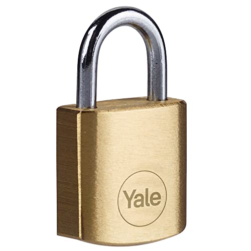 Yale Y110B/20/111/1 Candado De Seguridad de Latón Latonado 20 mm Arco Corto Y110B Blister