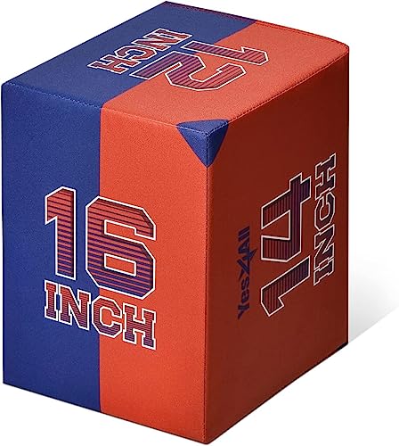 Yes4All Caja pliométrica 3 en 1, núcleo de madera, caja pliométrica de espuma para ejercicio, entrenamiento pliométrico, disponible en 4 tamaños