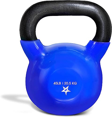 Yes4All KGWS Pesa Rusa de hierro fundido con revestimiento de vinilo, 20,5 kg