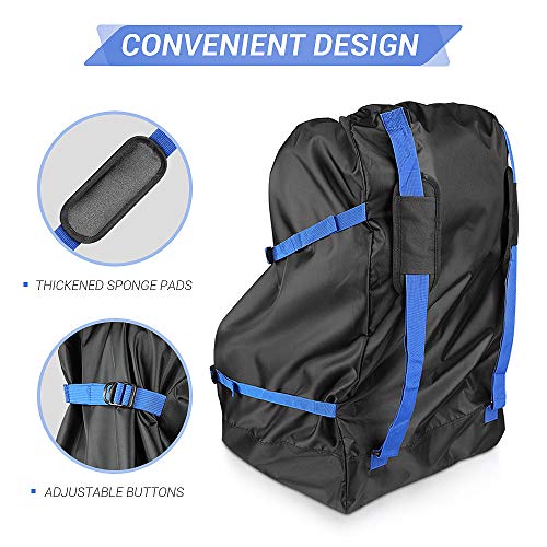 YOOFAN Bolsa Transporte Silla Paseo-Impermeable Bolsa de Transporte Cochecito&2 Correa de Asa Universal Bolsa Transporte Silla para Coche con Ventana de Identificación Silla de Coche/Paseo