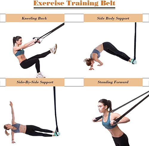 YOUUZ Entrenador de suspensión para casa y de viaje – el más ligero y más pequeño set de entrenamiento de honda para entrenamiento de fuerza y entrenamiento en casa (simple y ligero)