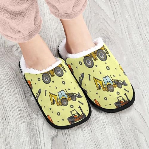 Zapatillas para mujer y hombre, maquinaria, zapatos casuales de casa, forro de felpa, cómodo, cálido, forro polar, color coral para el hogar, para hoteles, viajes, interiores y exteriores, spa