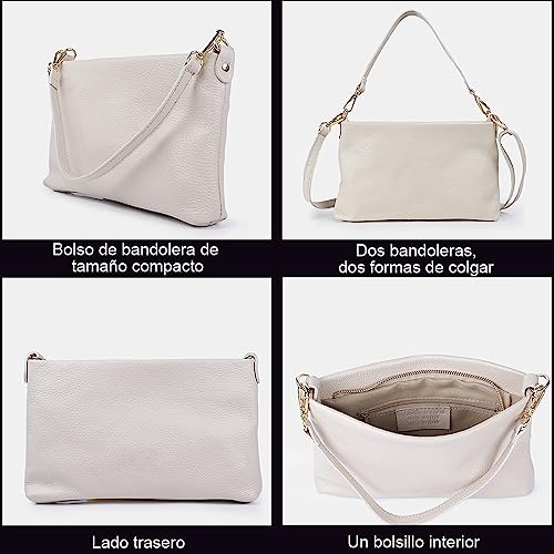 1990s bolso bandolera mujer de piel bolso pequeño para móvil bolso de mano mujer clutch con dos bandoleras regalo original mujer