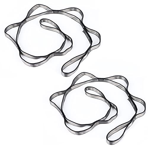 2 PCS Yoga Hamaca ExtensióN Correa Correas De Bucle De Escalada Daisy Chain Daisy Chain Sling Chain 23Kn Fuerte Sling Daisy Chains Ajustable Nylon Yoga Ejercicio Correas Para Estiramiento Pilates