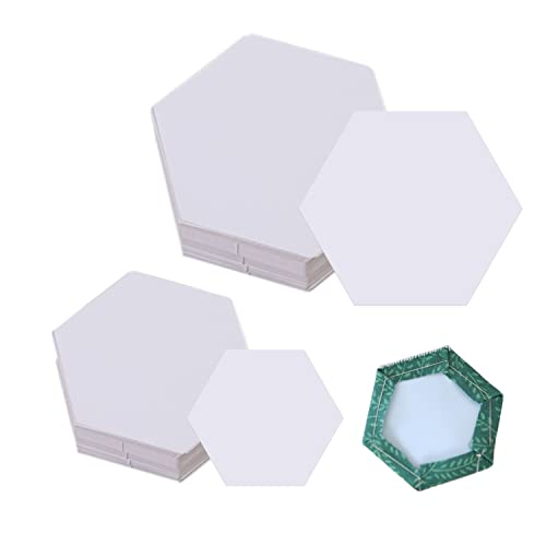 200 Piezas De Plantillas De Costura De Papel Hexagonal, Plantillas De Papel De 26Mm/36Mm, Herramientas De ArtesaníA De Plantilla, Herramientas De Mano De Patchwork Diy