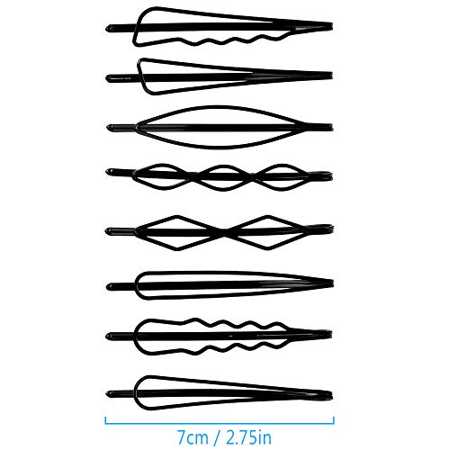 24Pcs Pinza Para el Cabello, Pinzas de Pelo Geométricas de Metal, 8 Estilos de Horquillas para Niñas y Mujeres