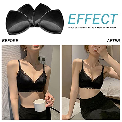 3 Pares de Protectores de Sujetador Desmontables, Protectores de Sujetador Deportivo, Protectores de Ropa Interior de Bikini, equipados con un par de Tirantes y 2 Hebillas Antideslizantes.