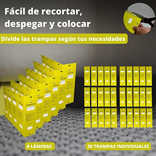 30 PCS - Trampas para Cucarachas Adhesivas Extra-Fuertes Profesional con Atrayente Alimentario para la casa - Sin Veneno ni Biocidas - Fabricadas en Europa - (30 Unidades)