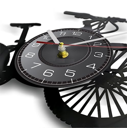 30cm Reloj Pared Vintag Reloj de pared con mancuernas para entrenamiento, sin dolor, sin ganancia, ajuste cruzado, motivación, gimnasio, Fitness, decoración de pared, reloj con disco de vinilo, rega