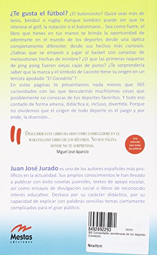 365 Curiosidades asombrosas de los deportes: 7 (Para todos los públicos)