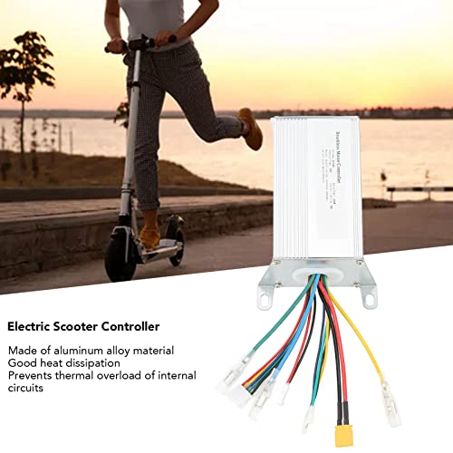 36V 16A 350W Controlador de Motor ESC sin Escobillas Controlador de Scooter Eléctrico Controlador de Motor de Bicicleta Eléctrica Controlador Silencioso para Motores sin