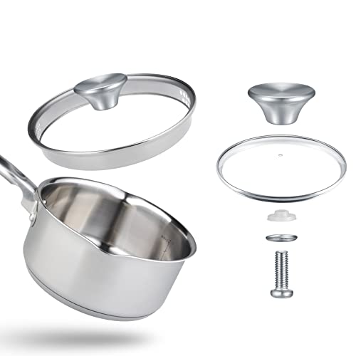 4 Piezas Perillas para Tapa de Cacerola, Asas y Pomos Universales de Repuesto, Mango Pomos Tapa Cacerola de Perilla de Olla Compatibles con Horno Holandés/Le Creuset/Aldi Lodge