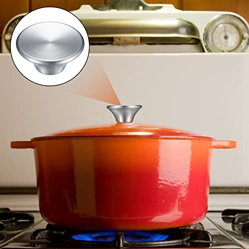 4 Piezas Perillas para Tapa de Cacerola, Asas y Pomos Universales de Repuesto, Mango Pomos Tapa Cacerola de Perilla de Olla Compatibles con Horno Holandés/Le Creuset/Aldi Lodge