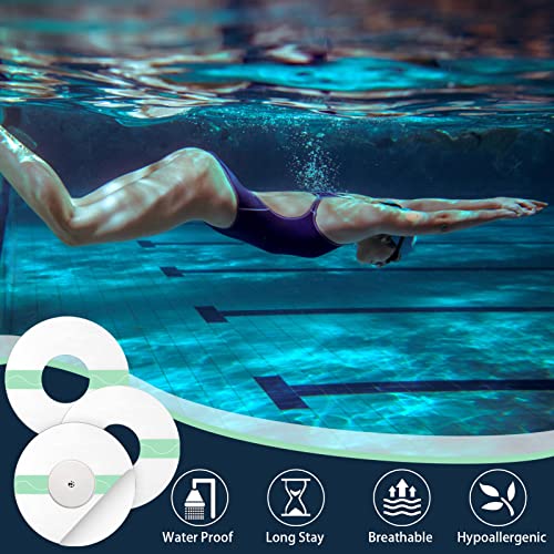 40 Unidades Parches Sensor Freestyle Libre 2 Parche Sensor Fijación Cinta Autoadhesivo Resistente al Agua Agradable a la Piel Dura a Lungo, Hipoalergénico Centro Sin Adhesivo Redondo
