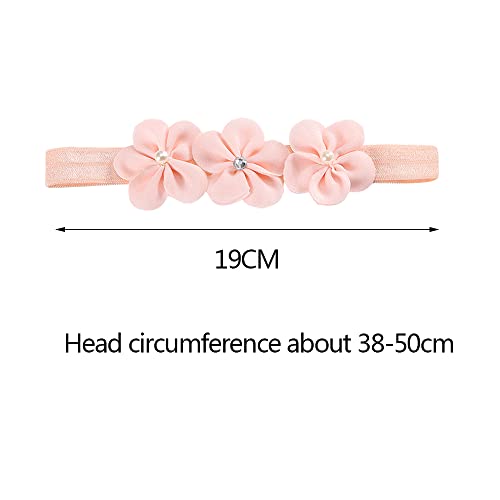 5 Piezas Diadema de Pelo para Bebé Cintas Florales Banda Para Cabeza para Niña, Niño Pequeño, Como Fiesta, Accesorios de Fotografía