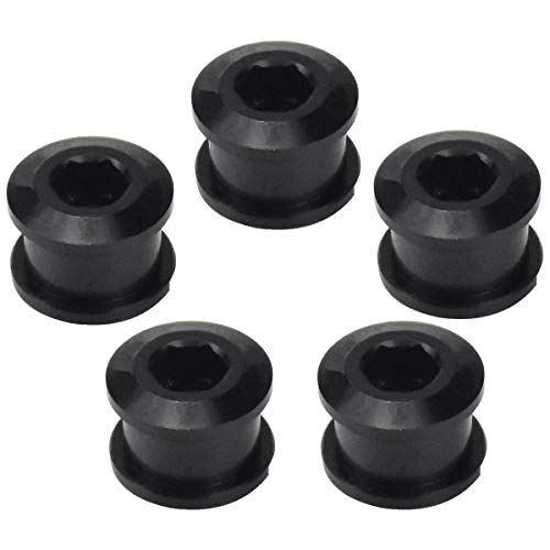 5 Pzs Tornillos Plato Unico de Bici Pernos de Plato de Bicicleta Pernos de Manivela Tuercas y Tornillos para Plato de Bicicleta Tornillo para Rueda de Cadena para Bicicleta de Carretera Montaña MTB