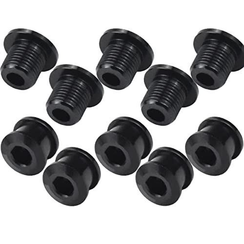 5 Pzs Tornillos Plato Unico de Bici Pernos de Plato de Bicicleta Pernos de Manivela Tuercas y Tornillos para Plato de Bicicleta Tornillo para Rueda de Cadena para Bicicleta de Carretera Montaña MTB