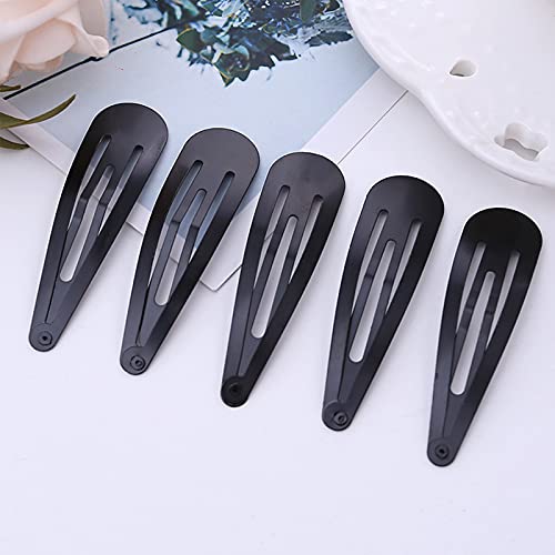 50 Piezas horquillas Negro Pinza de Pelo, 5cm Clips de Pelo de Metal, Clips de pelo, Accesorios Cabello,antideslizantes para el cabello para niñas y mujeres.…