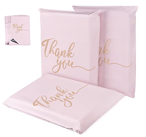 60 Sacchetti Di Spedizione In Plastica,30 X 40 Cm Sacchetti Di Spedizione Con Nastro Adesivo Auto Buste Postali Impermeabile E Resistente All'umidità Per L'imballaggio Shopping Colore Rosa Champagne