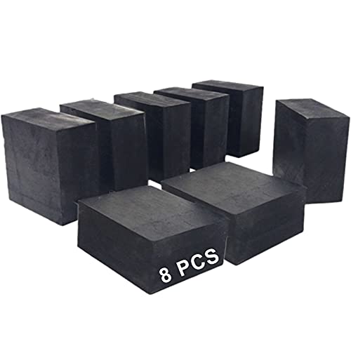 8 Pcs Almohadillas Antivibraciones Goma Almohadillas De La Lavadora De Neopreno Para La Industria De Maquinaria De Fábrica Casera Negro