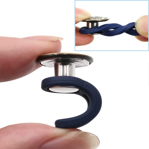 8 Piezas Extensores De Botones, Botón de Extensión Metal Retráctil, Prolongador de Botón Elástico, Hombres Mujeres Vaqueros Extensor de Cintura, Adecuado Para Jeans Y Camisas