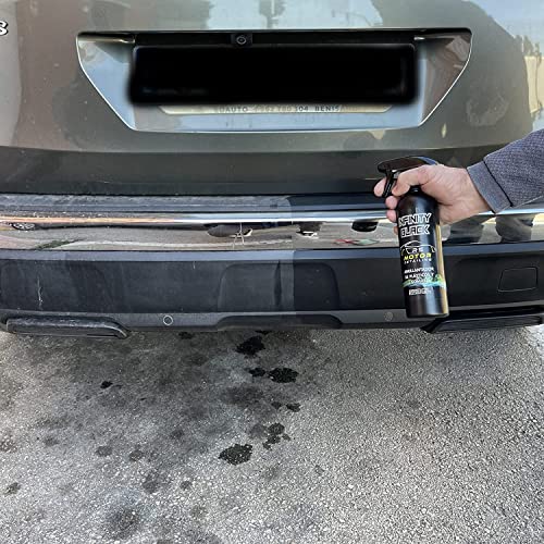 Abrillantador Hidratador de Plástico y Neumáticos Coche Moto Restaurador Gomas Viejas Recupera Brillo Negro Coche Interior y Exterior Uso Fácil para Lavado en Casa Rs Motor - Infinity Black 500ml
