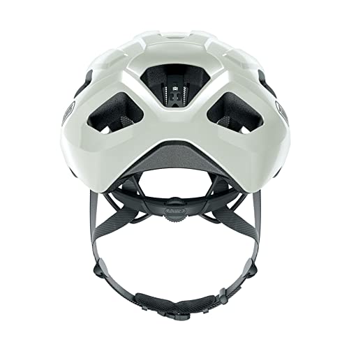 ABUS Macator - Casco de ciclismo deportivo para principiantes - Para hombre y mujer - Blanco, talla M