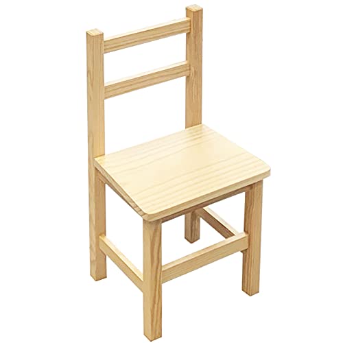 Acan - Silla clásica Infantil de Madera Natural 57 x 30 x 26 cm