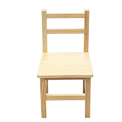Acan - Silla clásica Infantil de Madera Natural 57 x 30 x 26 cm