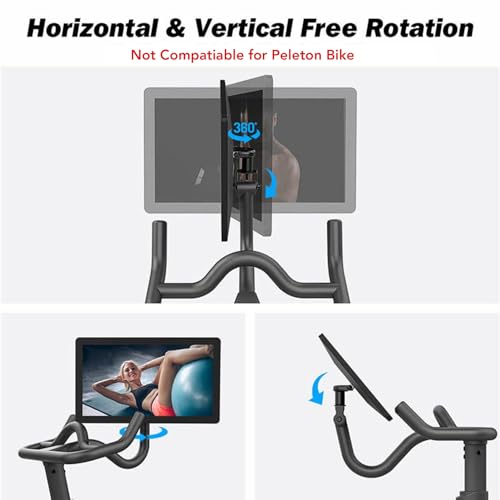 Accesorio de Montaje de Rotación de Pantalla de Bicicleta Estática Ajustable para Gimnasio en Casa con Diseño de Montaje Estable, Amplia Compatibilidad, Excelente Accesorio,