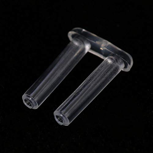 Accesorios para gafas sin montura 100 piezas Nuevas mangas de compresión de plástico Gafas Herramientas de fijación de lentes, 3 tipos opcionales(1.5 * 0.8 * 7.0mm)