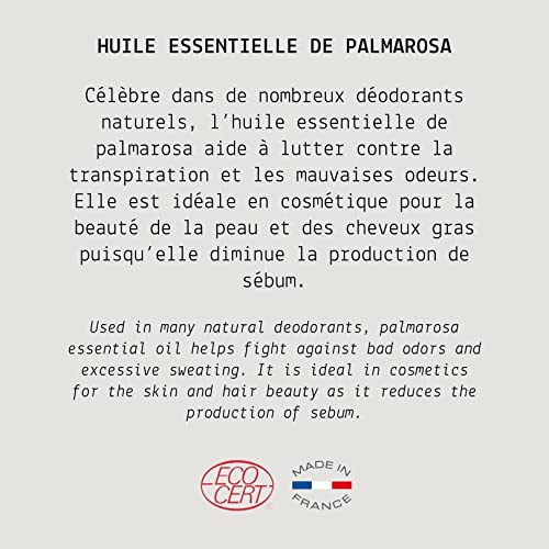 Aceite esencial de Palmarosa orgánico - MY COSMETIK - 10 ml