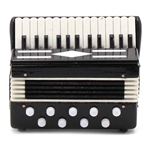 AcordeóN en Miniatura Mini Instrumento Musical Acordeon Exquisitos Instrumentos Musicales Regalos de MúSica de DecoracióN de Vacaciones