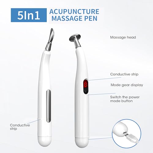 Acupuntura Masaje Pen,modelo recargable Lápiz Eléctrico de Masaje para Acupuntura,Acupuntura Terapia Heal Masaje Pen Meridian Energy Pen