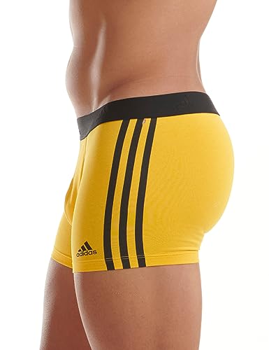 adidas Active Flex Cotton 3 Stripes Trunk (3PK) Ropa Interior, Multicolor, XL para Hombre