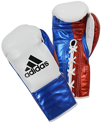 adidas AdiStar BBBC - Guantes de boxeo para competición, color negro /rojo, tamaño 230 ml