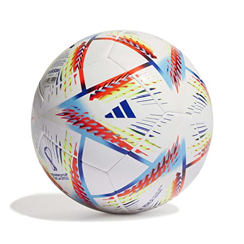 adidas Balón de entrenamiento Al Rihla H57798, balones fútbol unisex, Color Blanco/Multicolor, talla 5 EU