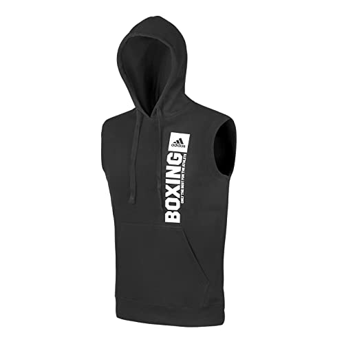 adidas Community Vertical-Sudadera con Capucha, Negro/Blanco, M para Hombre