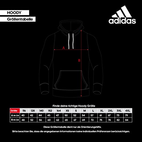 adidas Community Vertical-Sudadera con Capucha, Negro/Blanco, M para Hombre