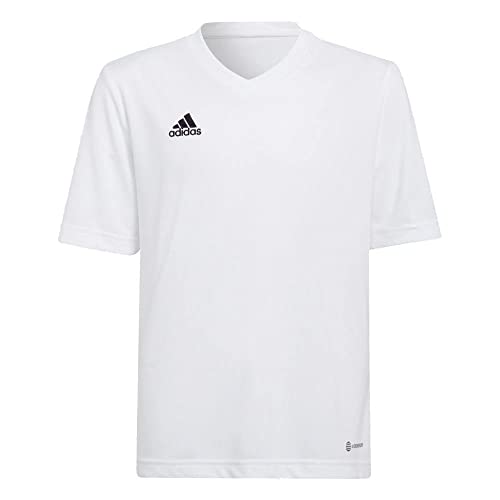 adidas Entrada 22, Camiseta de mangas corta Unisex niños, Blanco, 11-12 años