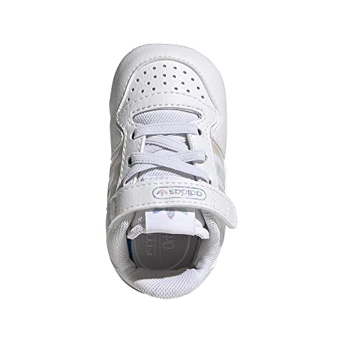 adidas Forum Low Crib, Zapatillas Deportivas Unisex niños, FTWBLA/Supcol/TOQGRI, 18 EU